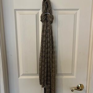 Cezanne Gold brown Knit Scarf Cocktail